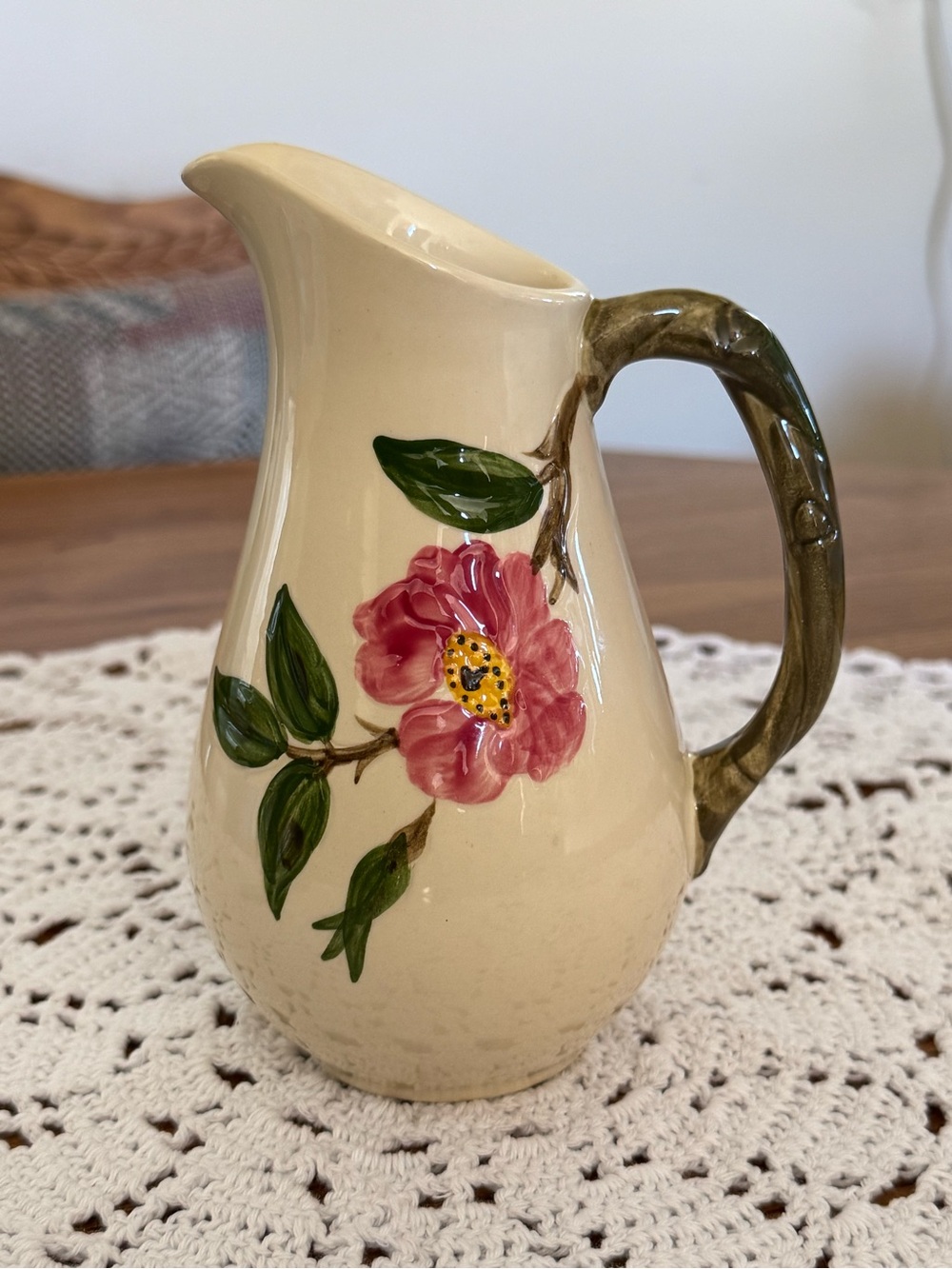 vintage Franciscan Desert Rose small pitcher or syrup jug 1940-1950s